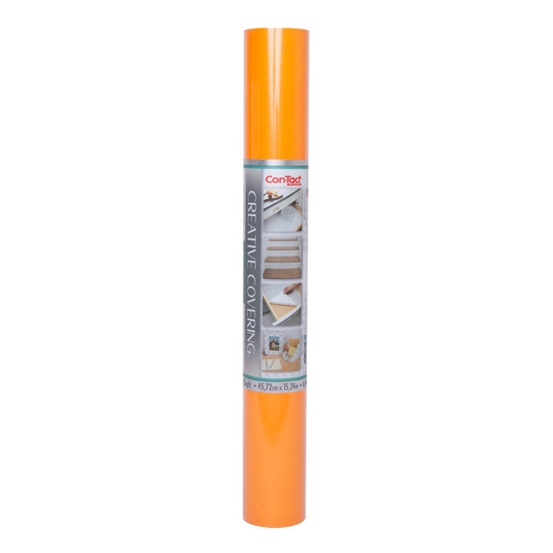 Tablette auto-adhésive en vinyle et doublure de tiroir, Orange