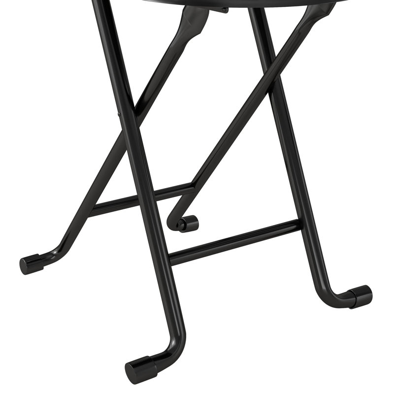 Tabouret pliant 2 pièces avec dossier, tabouret pliant rembourré et rembourré, chaises pliantes portatives pour la cuisine intérieure et extérieure