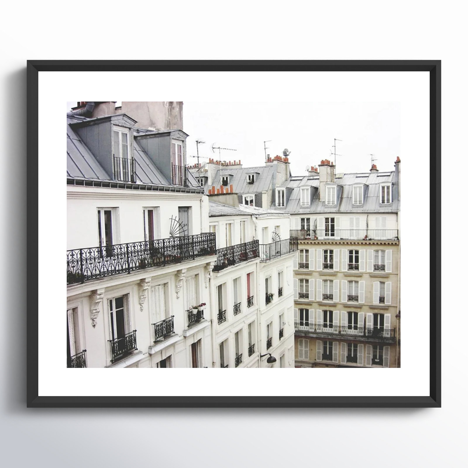 Montmartre by Lupen Grainne, Black Framed, 28" H x 33" W
