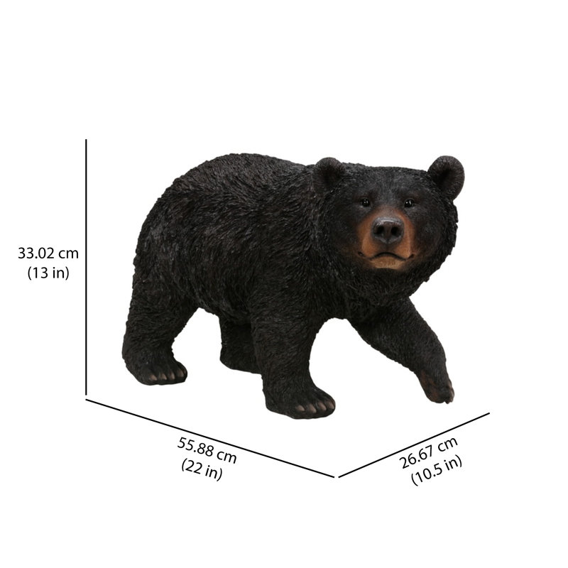Walking Black Bear Statue