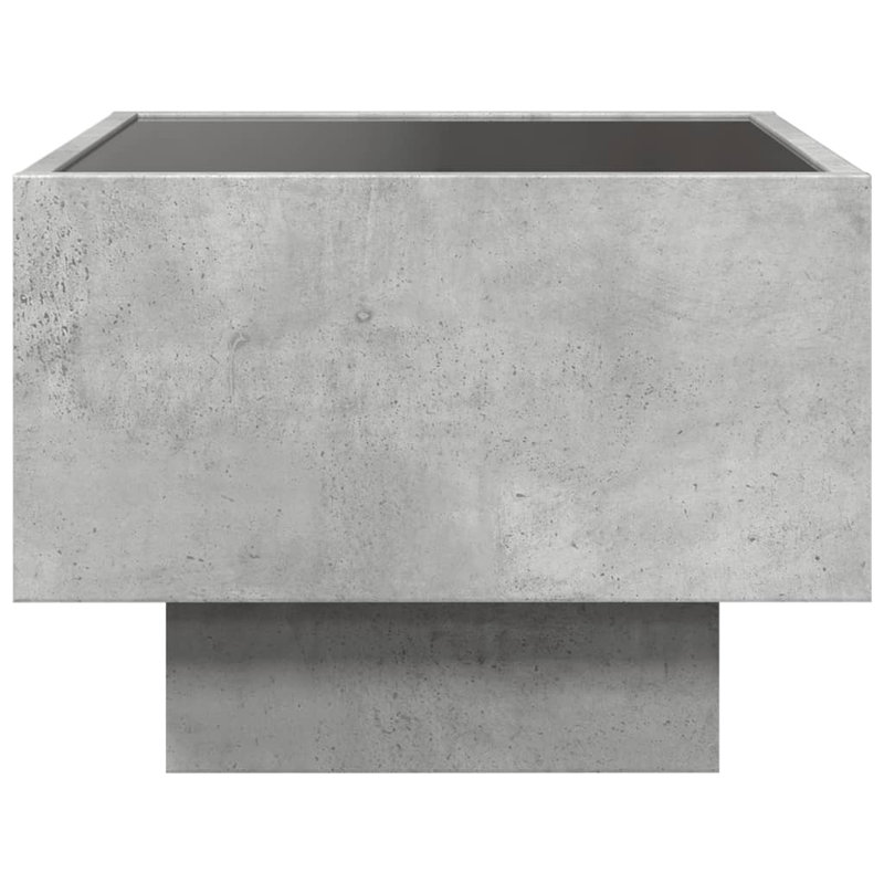 Dasaun 40cm W Manufactured Wood Bedside Table, Concrete Grey