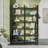 Bookshelf 6 Tier with 4 Hooks and fence, etagere bookcase with Open Shelves-988768873