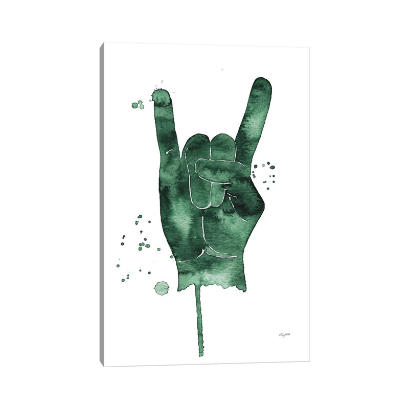 Rock Sign 1 Piece Wrapped Canvas Painting, 101.6 cm H x 66.04 cm W