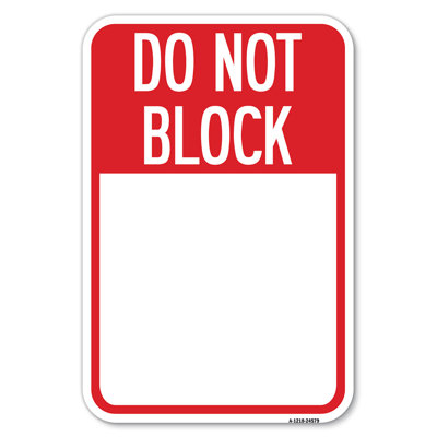 Ne pas bloquer le texte personnalisé «No Park» ici / 24579