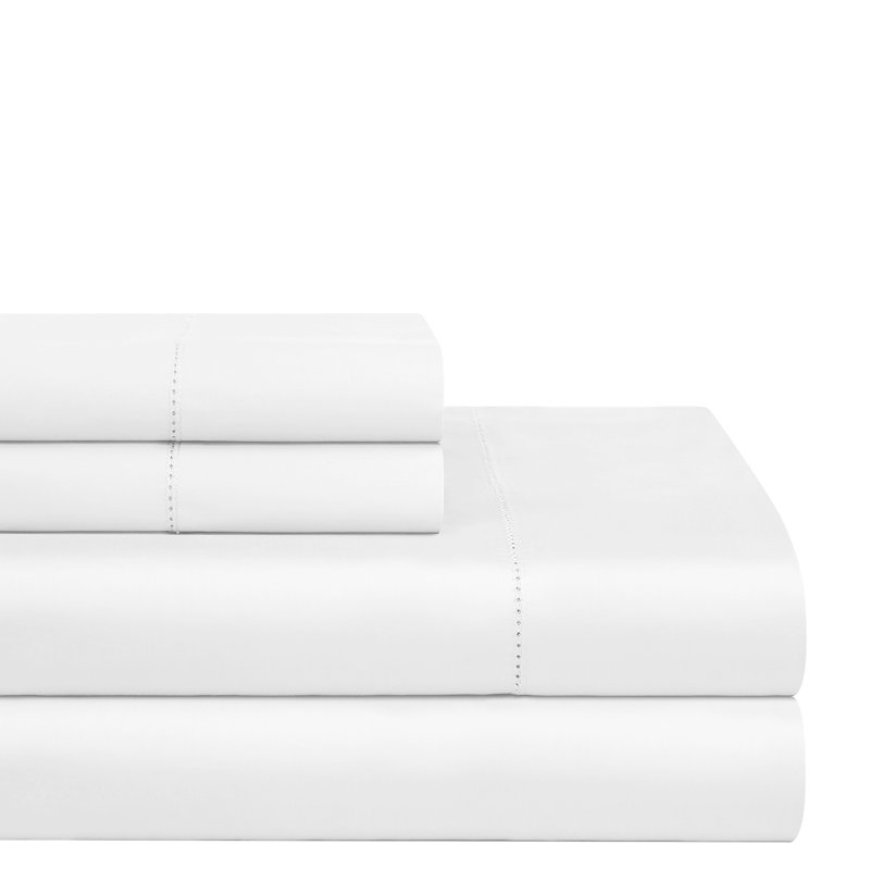 Ensemble de draps 100% coton flanelle lourde Pointehaven 200 g / m², Ensemble de draps pour lit double + 1 drap-housse 