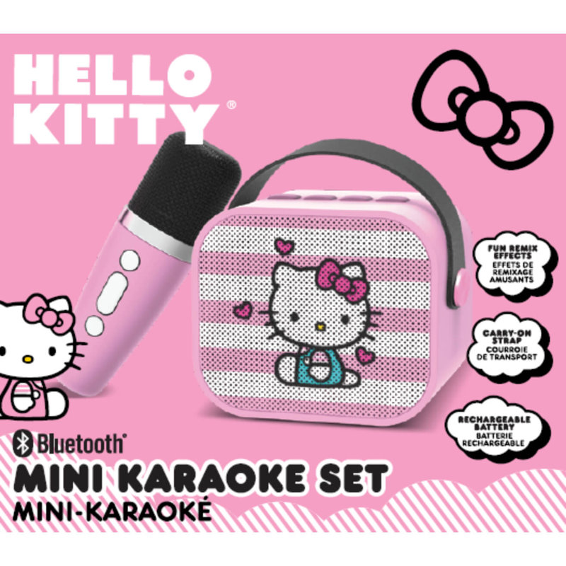 Hello Kitty, karaoké et microphone