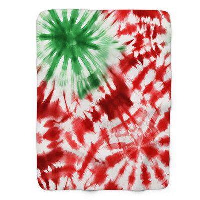 Holiday Spirals - couverture Sherpa de qualité supérieure 1 pièce