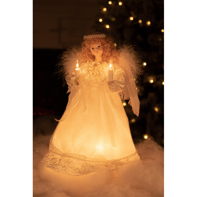 10'' Fabric Lighted Tree Topper