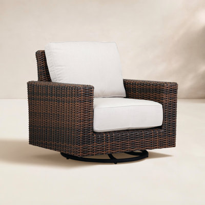 Chaise berçante pivotante avec coussins Sunbrella® Parris