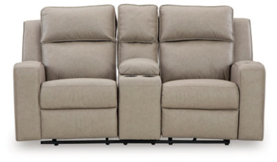 Diolinda Reclining Loveseat with Console, Gray