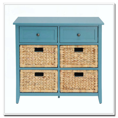 Console avec rangement bleu sarcelle