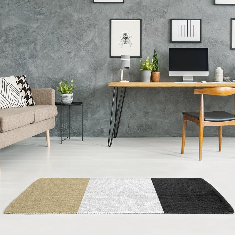 Tapis doré/noir, Rectangle 4 pi x 6 pi