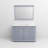 Dark Grey Single Bath Vanity 48 in. W x 22 in. D, Cultured Marble Top, White Square Sink, and 46 in. Mirror