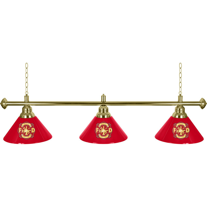 Luminaire suspendu pour table de billard 3 lumières Fire Fighter