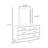 Bela Wide Dresser With Mirror And 6 Drawers, Silver, Cappuccino Brown-117055992
