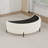 47.2" W Modern Half Moon-shaped Storage Ottoman With Metal Legs-694861935