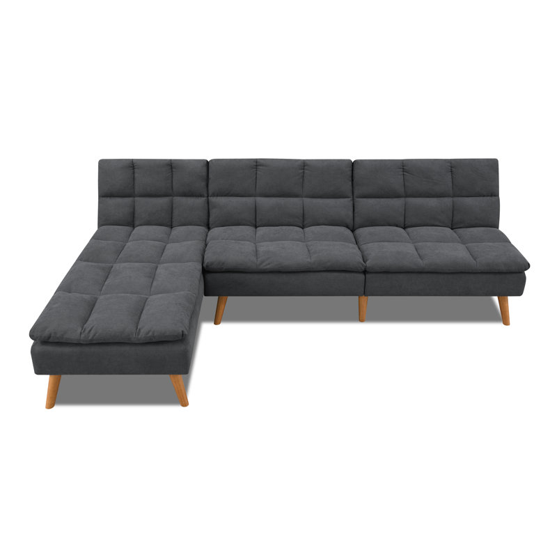 Ted Reversible Corner Sofa Chaise, Slate Grey