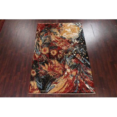 One-of-a-Kind Size: 6'7" X 9'8" New Age Area Rug in Multicolor
