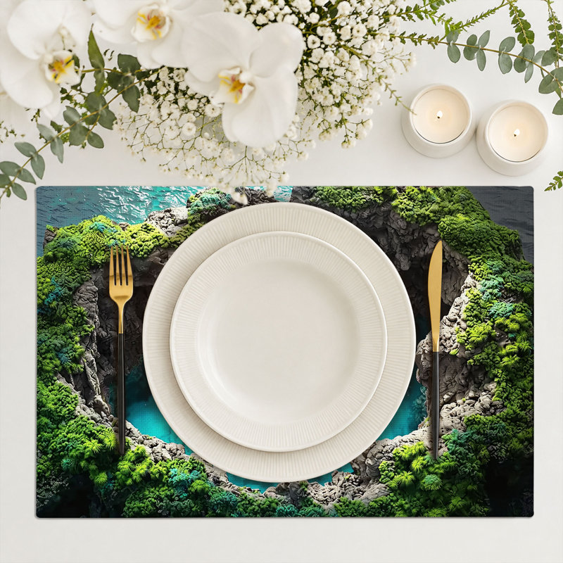 Rectangle Polyester Dining Table Placemat