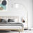 Debbye 77'' Chrome Arched Floor Lamp