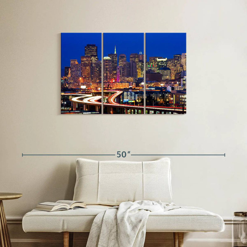 Rorry San Francisco Night Lights, 24" H x 38" W