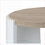 Chêne & amp; Table basse blanche moderne pour le salon, capacité de poids de 70 lb, bois composite durable