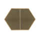 Sabine Metal Hexagon Wall Mirror