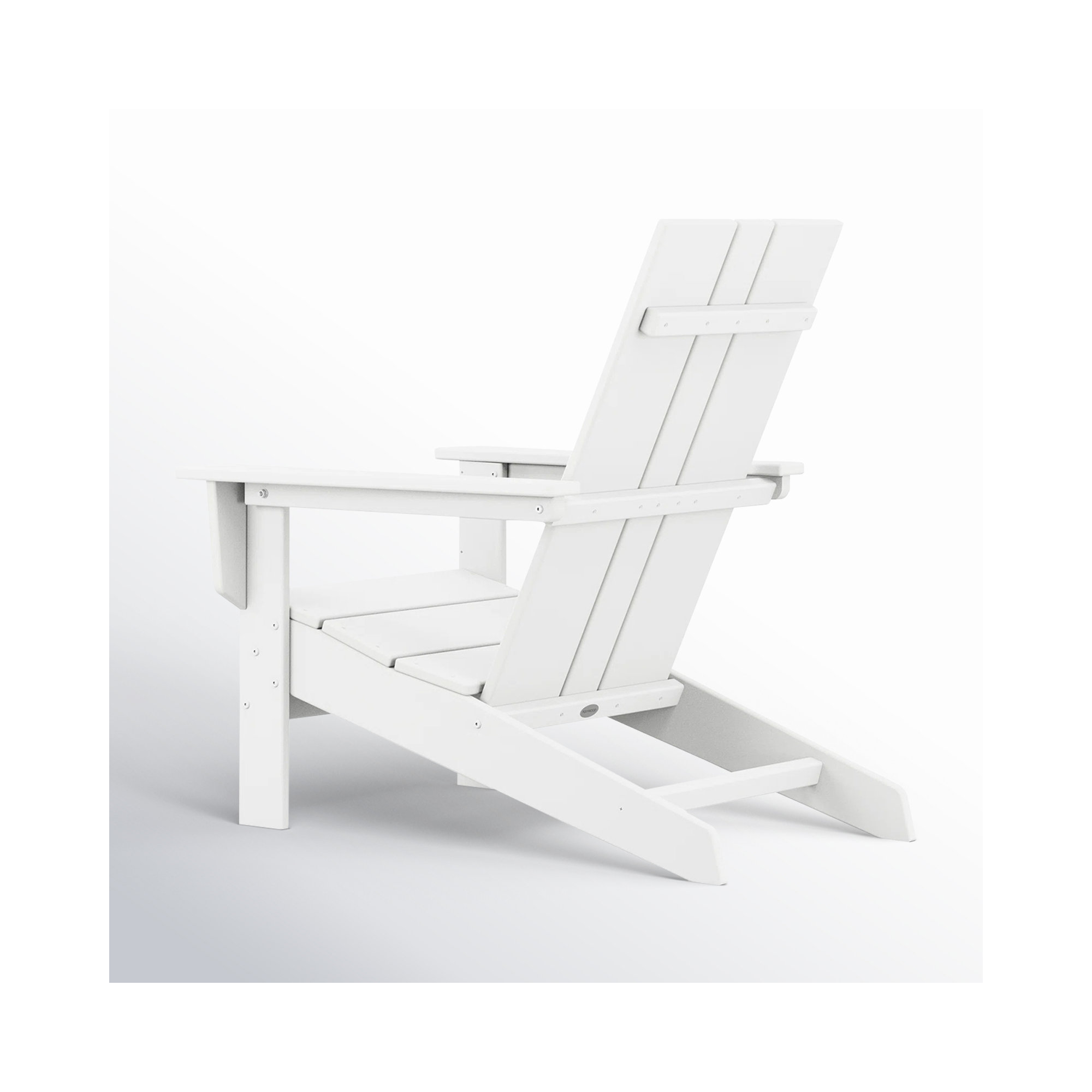 POLYWOOD x AllModern Plastic Adirondack Chair, White