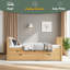 Lit plateforme simple avec tiroirs et lit gigogne, lit de jour en bois massif, sans sommier-166152974