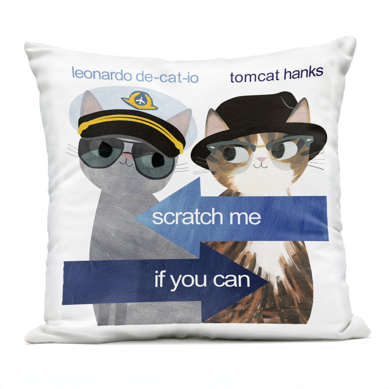 Conception de coussin d'extérieur imprimé «Scratch Me If You Can» par Angie Rozelaar