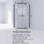 34.75 In. X 72 In Frameless Neo-Angle Pivot Shower Door In Matte Black-118661369