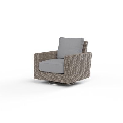 Coronado Swivel Premium All-Weather Wicker Outdoor Lounge Chair , Sunbrella® Cushions Included