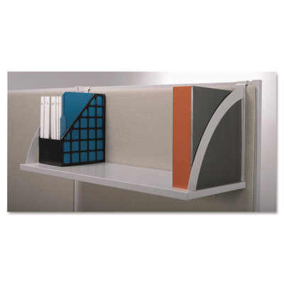 Verse Panel System Hanging Shelf, 60w x 12.75d, Gray Verse Panel System Hanging Shelf, 60w x 12.75d, Gray