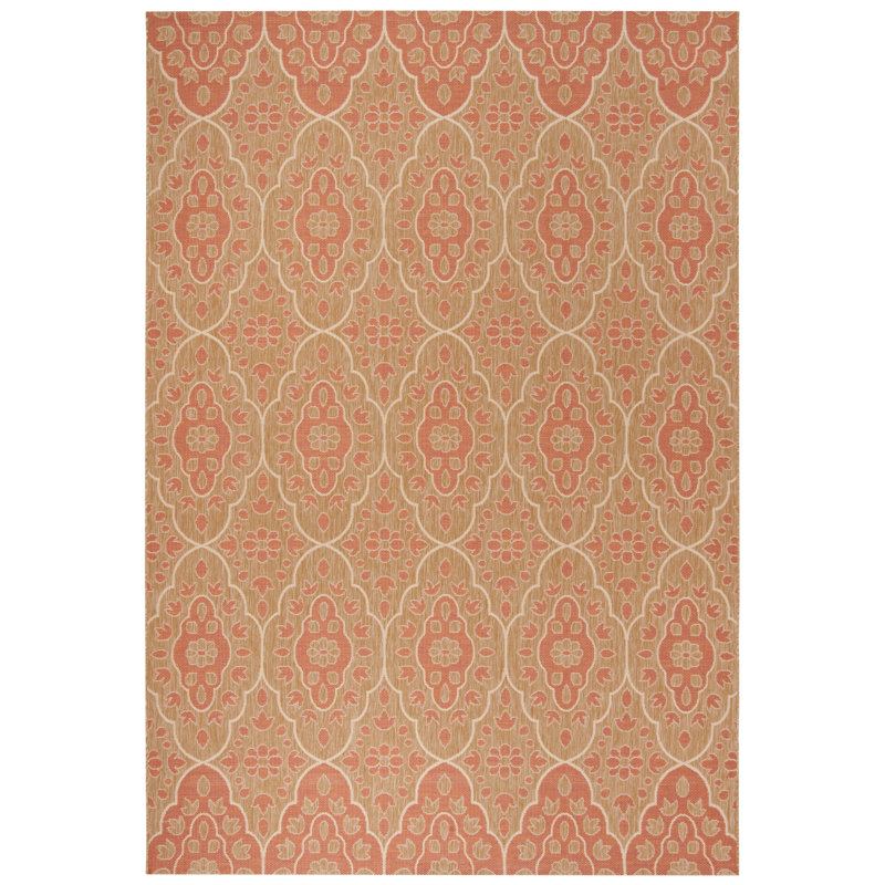 Tapis naturel / beige Tabriz Ikat, Rectangle 6 pi 7 po x 9 pi 6 po
