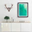 Green Ocean in Abstract - Picture Frame Graphic Art Print-55736207-55736209