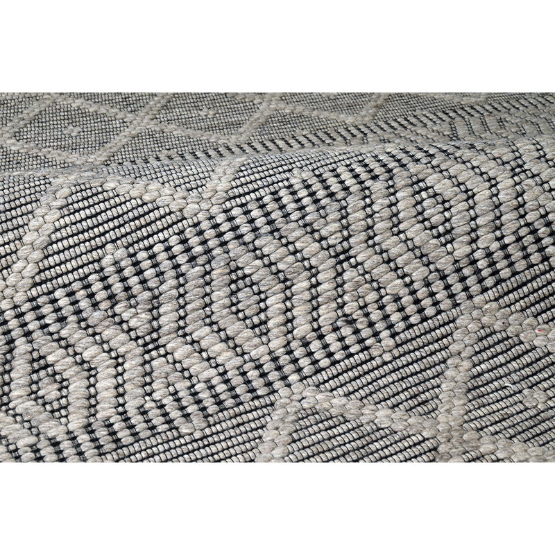 Wool Geometric Area Rug, Rectangle 9' x 12'