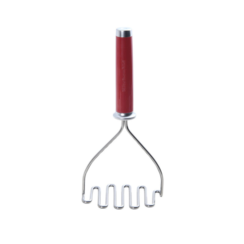 KitchenAid® Gourmet Stainless Steel Wire Masher, Red/Silver, Matte Red