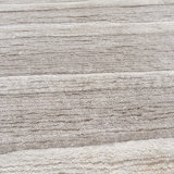 Hand Knotted Abstract Area Rug in Gray