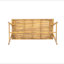 Table de salle à manger d'extérieur moderne, table de patio en bois d'acacia - jardin résistant aux intempéries, ensemble de salle à manger près de la piscine pour 4 à 6 personnes