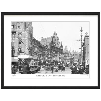 Nottingham, Long Row East 1902 - Single Picture Frame Print