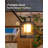 7.4" Outdoor Solar Lantern With LED Light – Battery Powered, Durable & Stylish-116649240