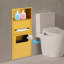 Poubelle de douche, poubelle encastrée, armoire de rangement pour toilette-465143860