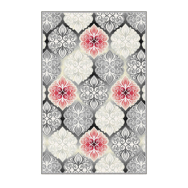 Luxurious 3D Printed Area Carpet, 5.9 x 9.2 Feet | 100% Polyester, 0.3 in Pile Height, 650 g/m² | Antibacterial & Non-Slip Underside, Machine Washable for Easy Care | Perfect for Living Room, Bedroom, or Office Décor
