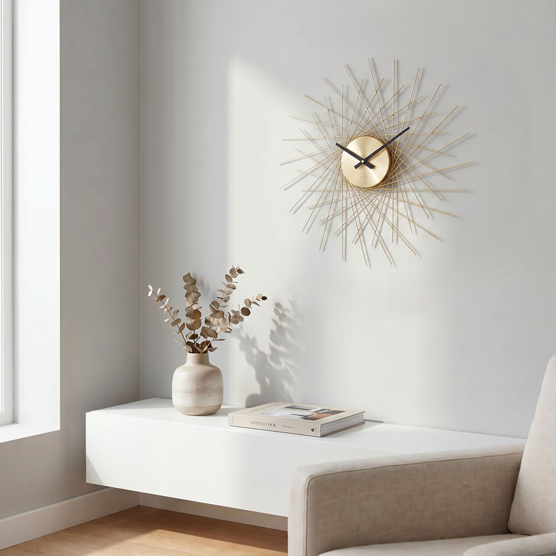 49Cm Wall Clock, Gold
