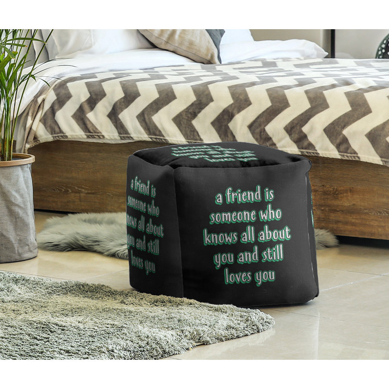 Upholstered Ottoman, Green