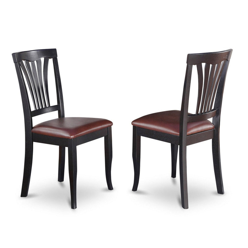 Ensemble de 5 tables de cuisine pour 4 personnes comprenant une table de salle à manger rectangulaire avec rallonge papillon et 4 chaises rembourrées en similicuir, noir et cerise