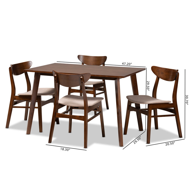 Wade Logan® Chavone Mid-Century Modern Transitional Light Beige