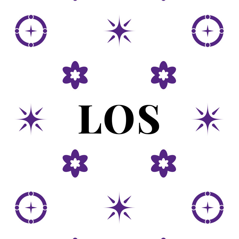 Oreiller pour corps en molleton LA mauve et blanc or 20 po x 54 po