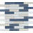 Volare Cieli 12 in. x 12 in. Glossy/Matte Glass Wall Tile (7.65 sq. ft./Case)-53641088