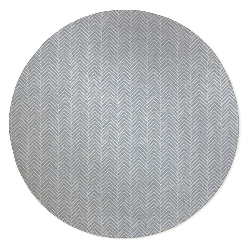 Chevron Block Kids Play Mat, Slate Blue/Blue